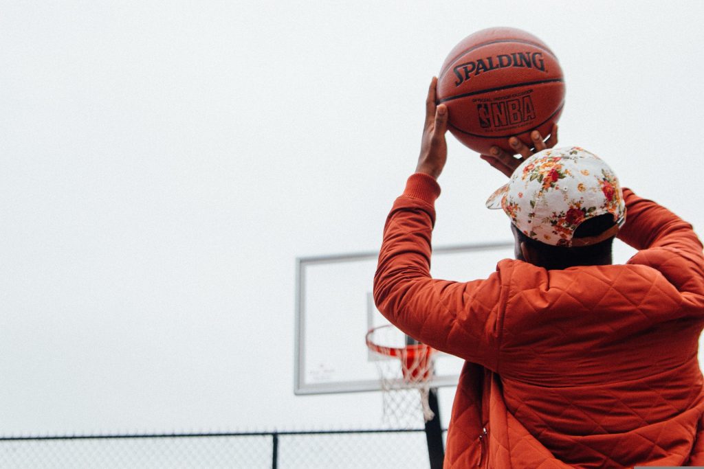 action de basket-ball